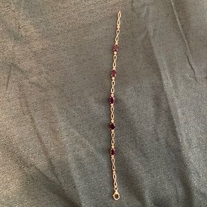 Amythyst silver bracelet.